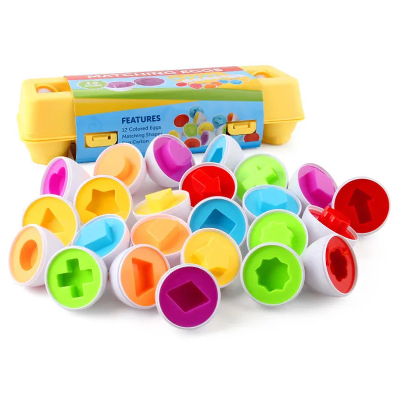 Montessori Shape-Matching Egg Puzzle Set for Toddlers