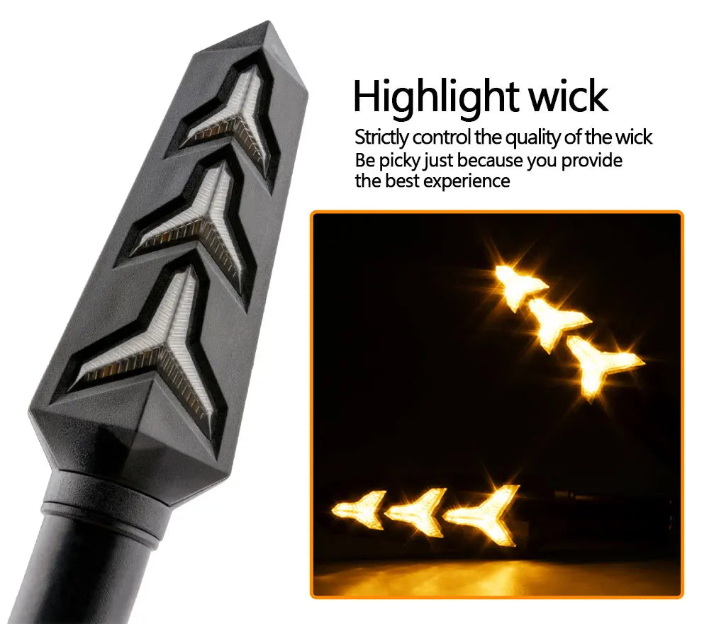 Sequential LED Motorcycle Turn Signal Lights