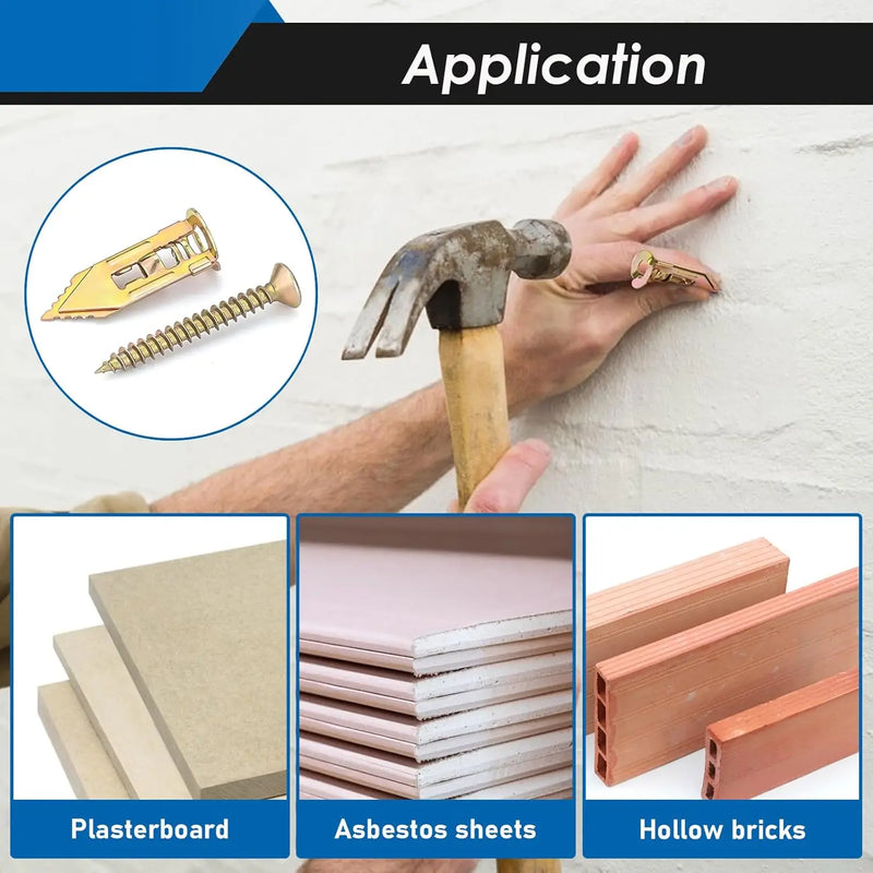 Heavy-Duty Self-Drilling Drywall Anchors & Screws