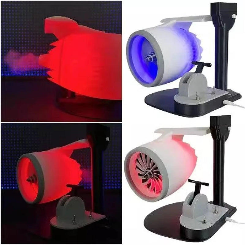Desktop-Turboventilator mit Luftbefeuchter und kabelloser Ladefunktion