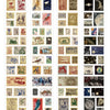 Vintage Stamp Tape Stickers Roll for Journals and Crafts