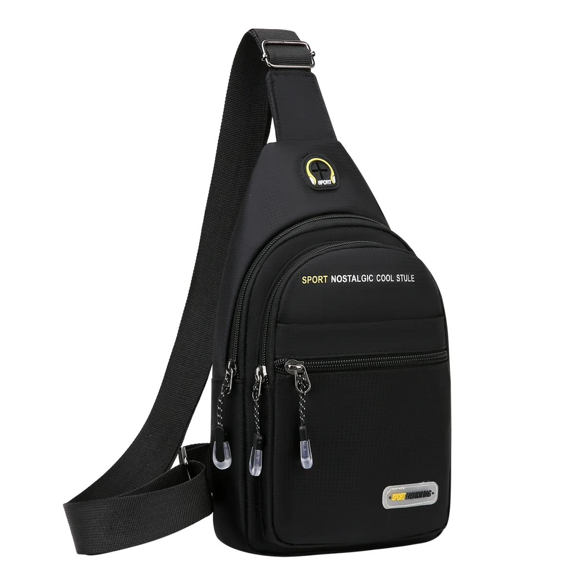 Men's Casual Crossbody Sling Bag with Multiple Pockets