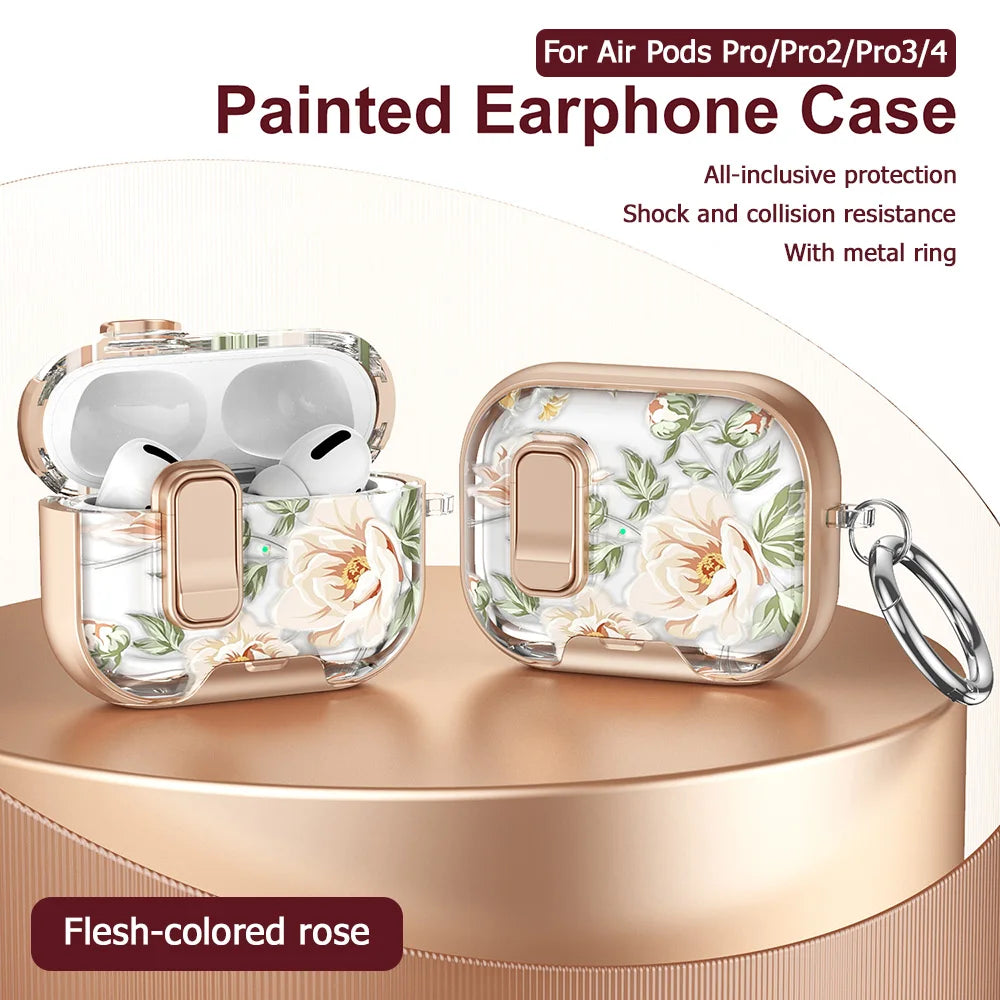 Silicone AirPods Case with Phone Stand and Security Lock