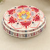 Bohemian Round Floor Cushion with Anti-Slip Base