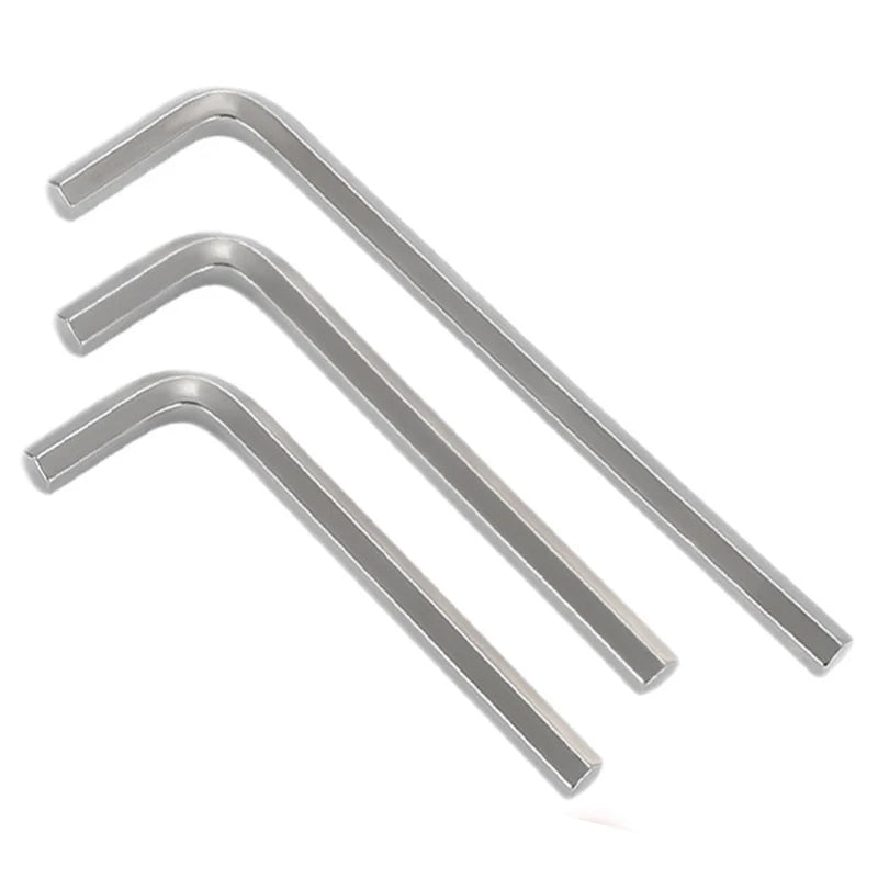 L-Shaped Hex Key Set with Flat Head Design