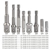 Impact Driver Socket Adapter Set with Hex Shank Extension