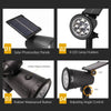 9-LED Solar-Powered Outdoor Spotlight