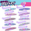 A collection of colorful friendship bracelets made from various beads and threads for DIY crafting.
