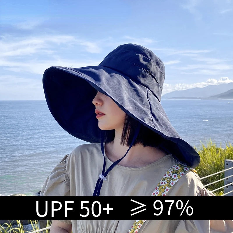 Reversible UPF 50+ Wide Brim Sun Hat