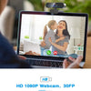 Full HD 1080p Webcam with Built-in Microphone