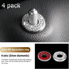 Four sets of silver diamond crystal rhinestone door lift decorative rings for car locks