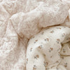 Vintage Floral Cotton Muslin Baby Quilt