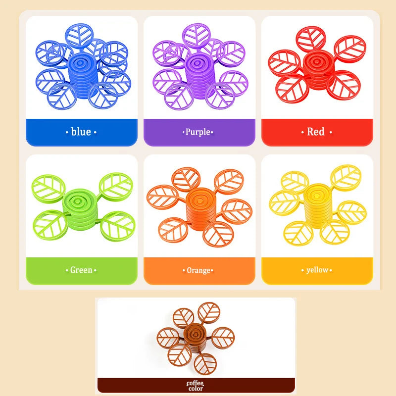 Rainbow Balance Tree Stacking Game