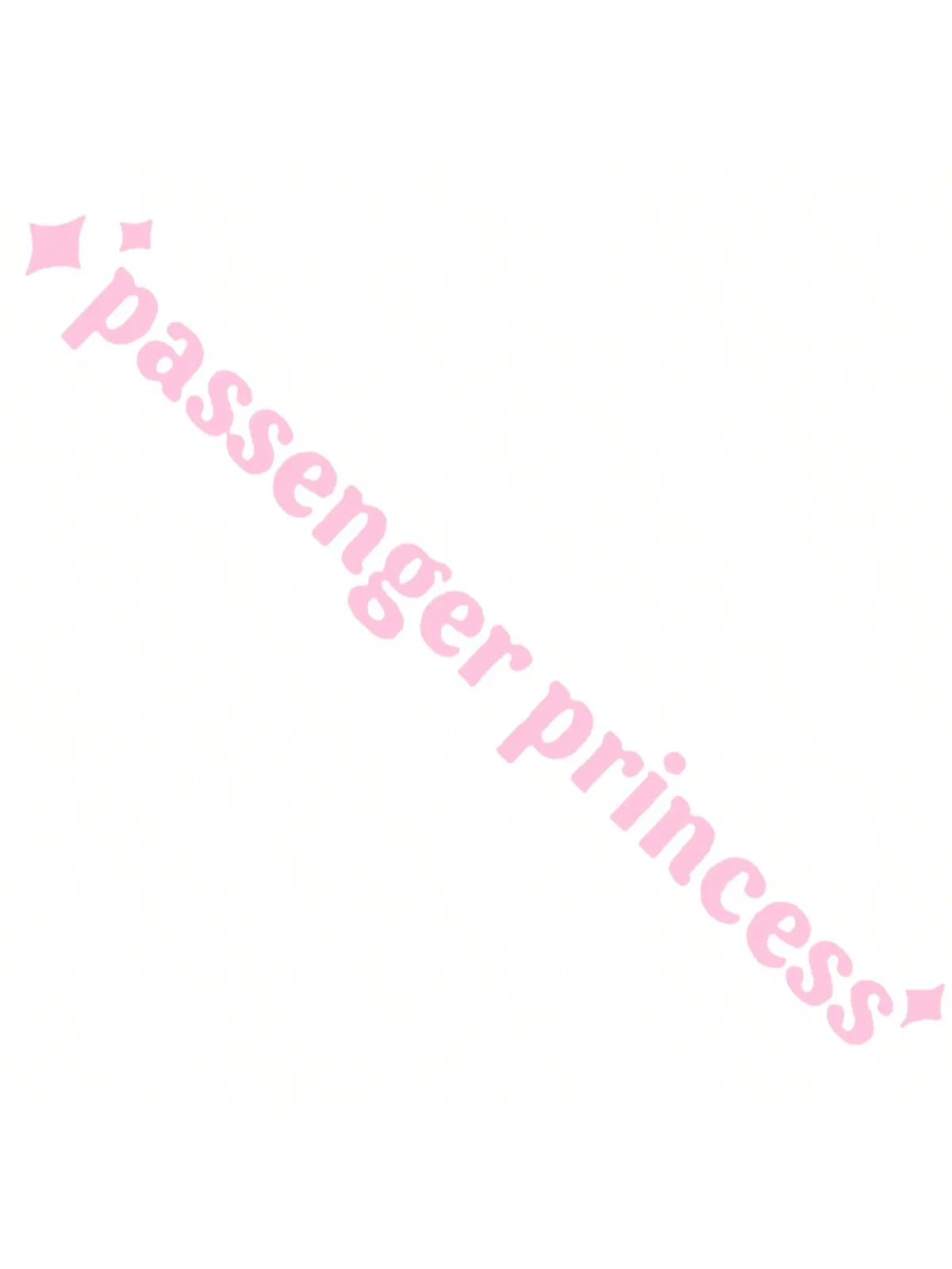 Passenger Princess Car Decal - Cute Waterproof Vinyl Sticker