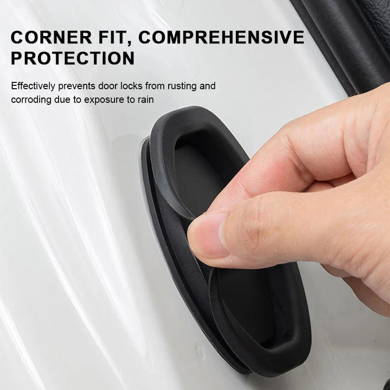 Silicone Car Door Lock Protector Covers (Set of 4)