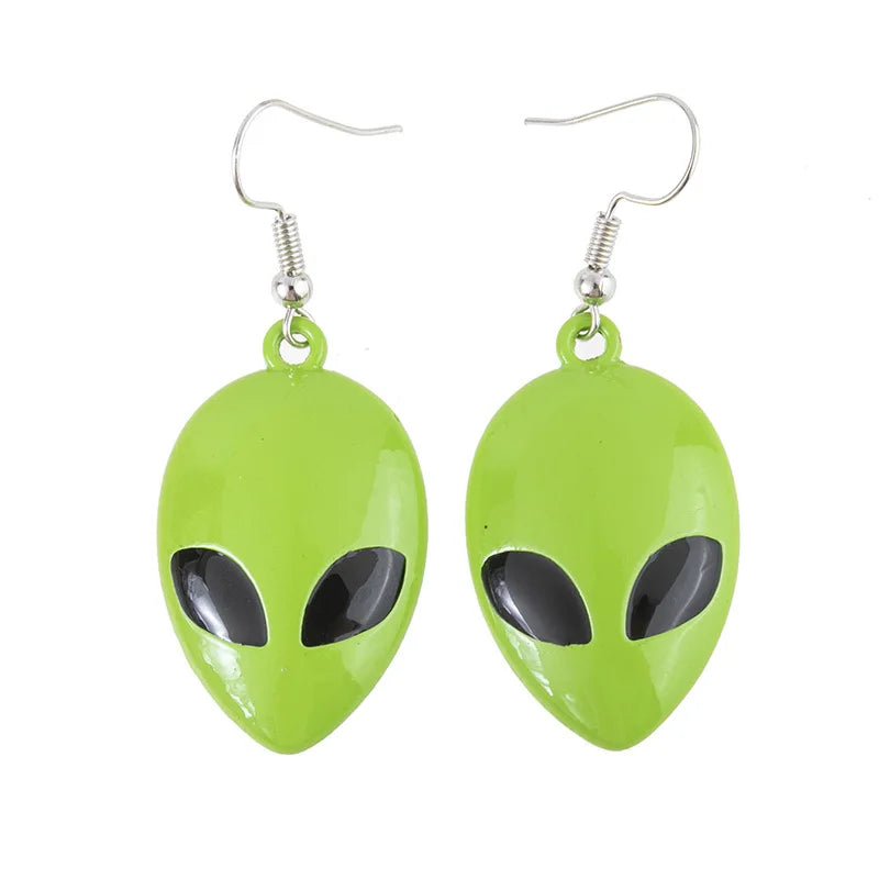 Space Explorer Enamel Keychain – UFO & Astronaut Design
