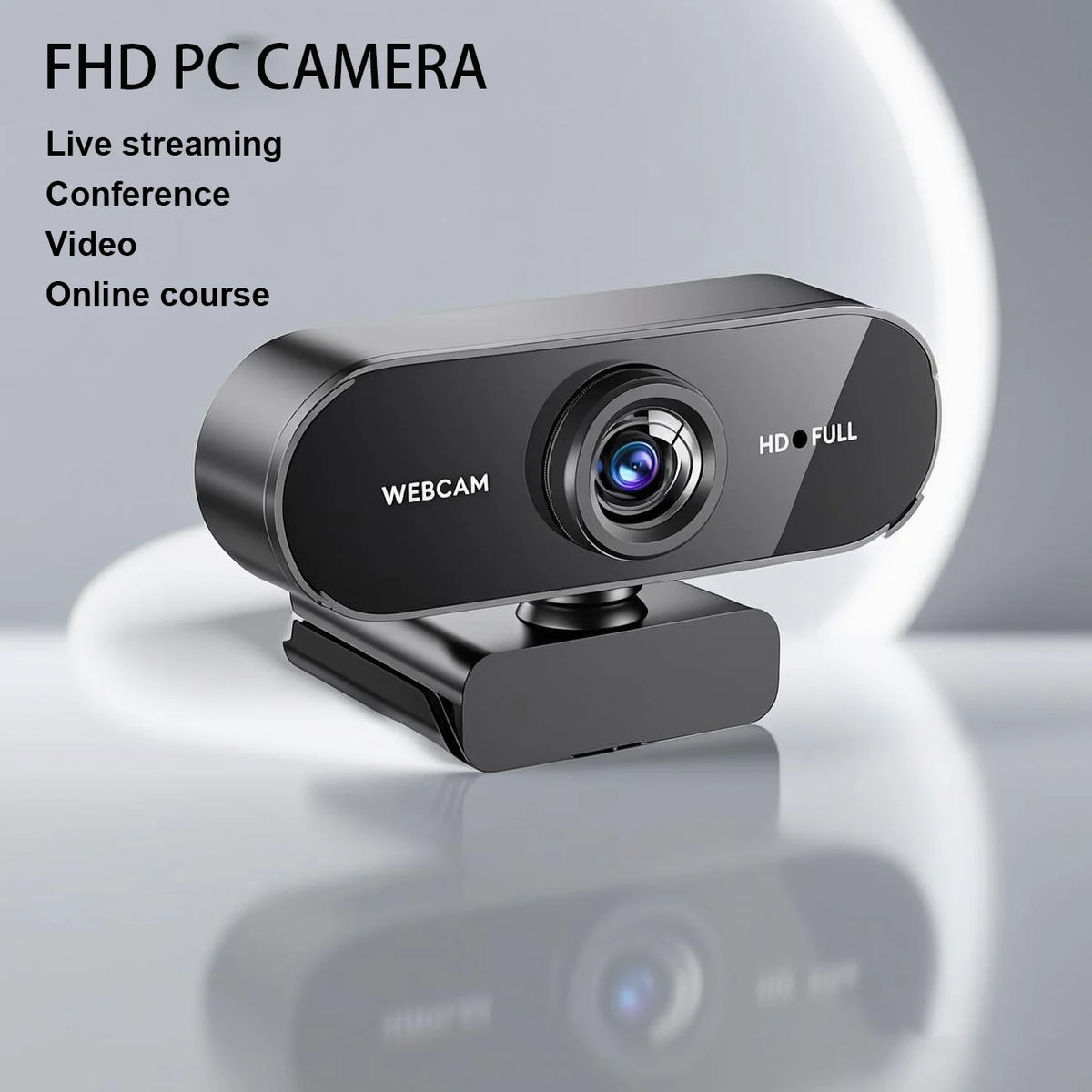 1080P Full HD Webcam with Auto Focus and Microphone