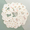 Cotton Gauze Baby Feeding Bibs (3-Pack) with Burp Cloths