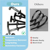 Image showing self-locking nylon cable tie buckles for automotive and home repairs, categorized under Ours and Others.
