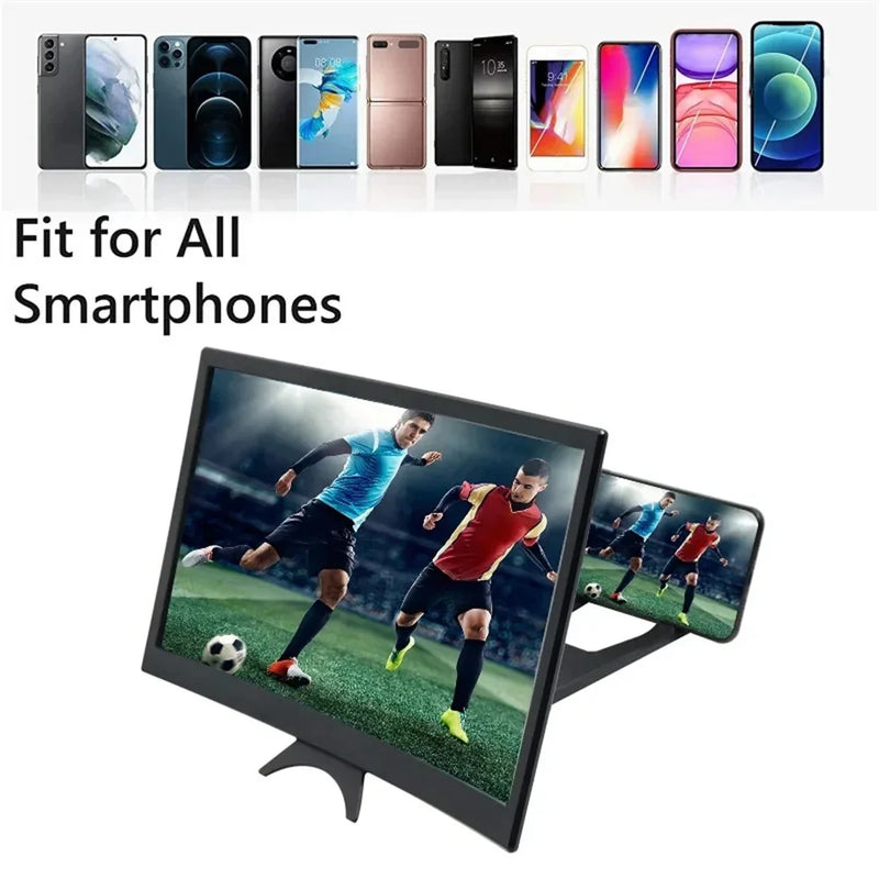 12-Inch Curved Phone Screen Magnifier for Hands-Free Viewing