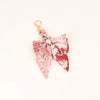 Chic Silk Bow Keychain with Ribbon Charm
