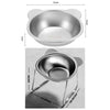 Elevated 15° Tilted Cat Food Bowl with Stainless Steel Insert