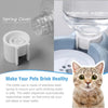 2-in-1 Pet Food and Water Bowl with Automatic Water Dispenser
