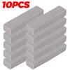 Ten pieces of gray foam glass pumice stone cleaning brushes for toilets and sinks