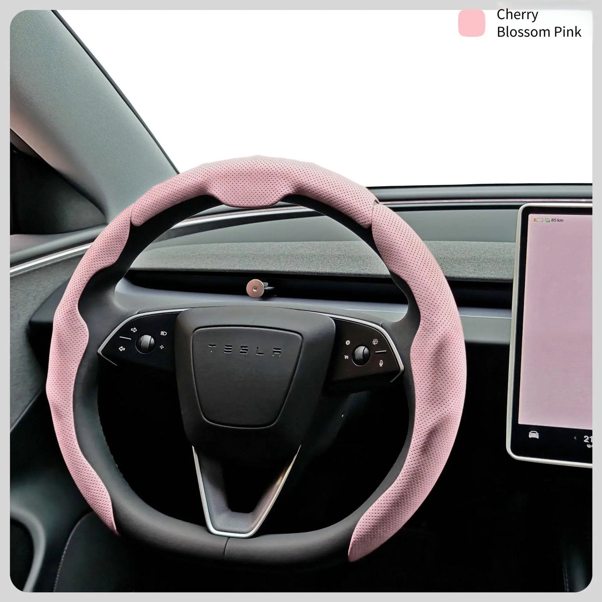 Perforated Leather Car Steering Wheel Cover