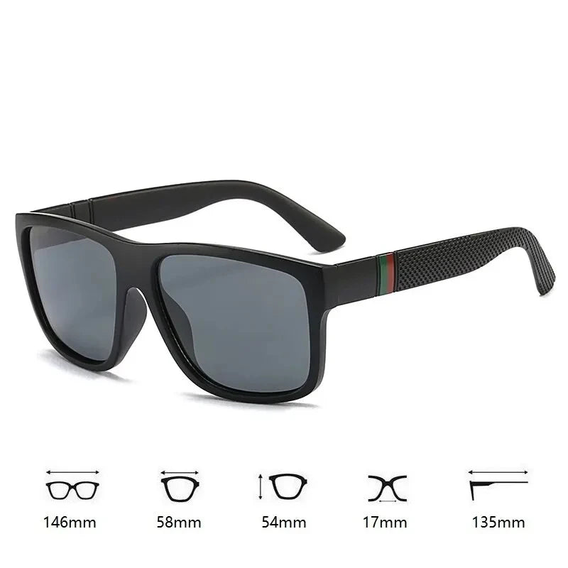 Oversized Square Polarized Sunglasses