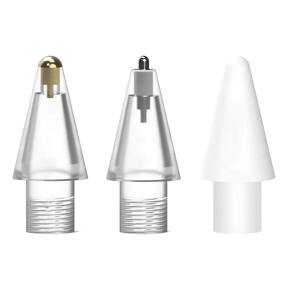 Three replacement pen tips for Huawei Magic Pencil 2 and 3, shown in silver and white.