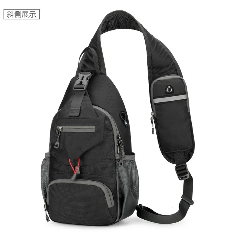Waterproof Nylon Sling Chest Bag