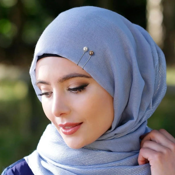 Épingles à Hijab en Perle - Lot de 12