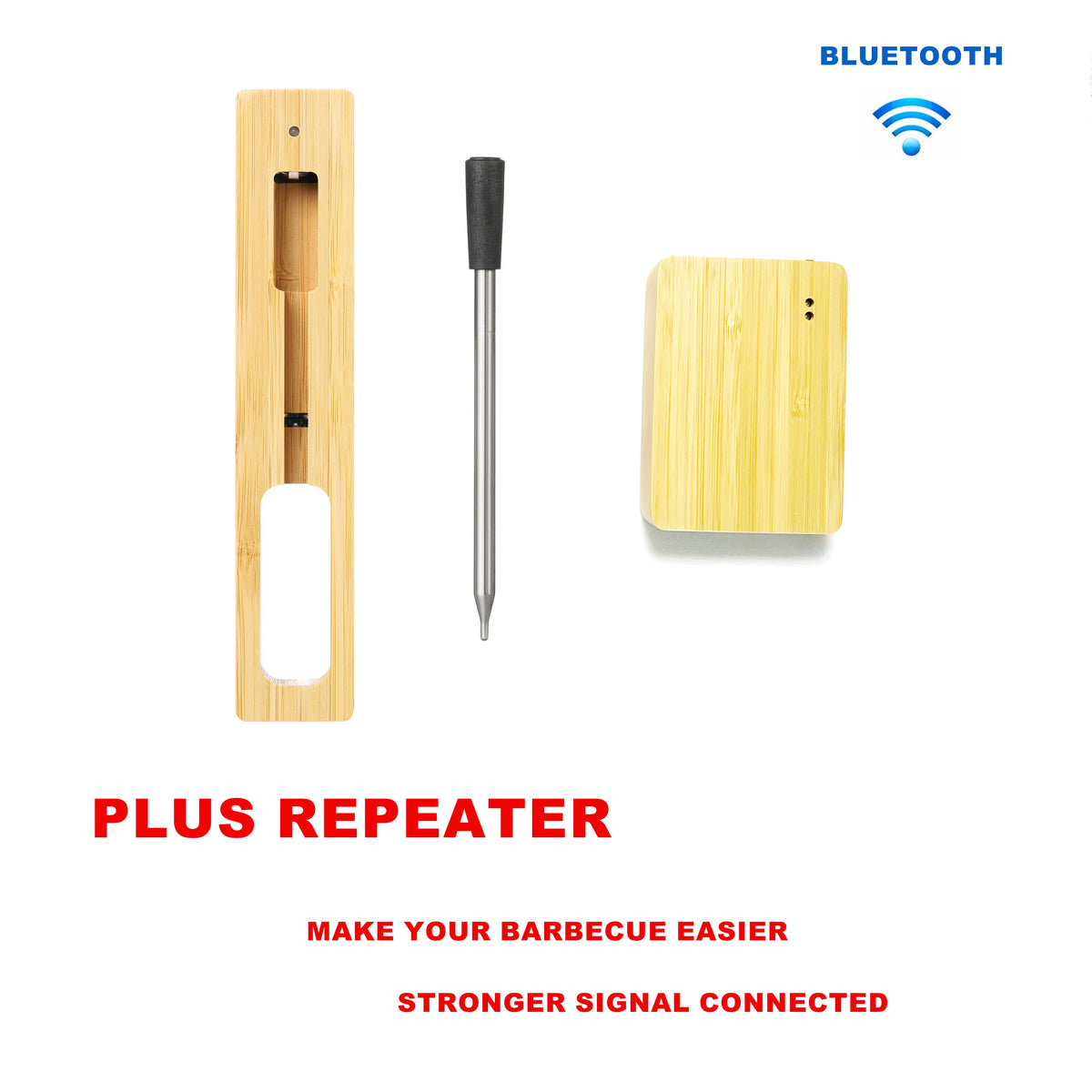 Bluetooth Fleischthermometer mit doppelten Sonden