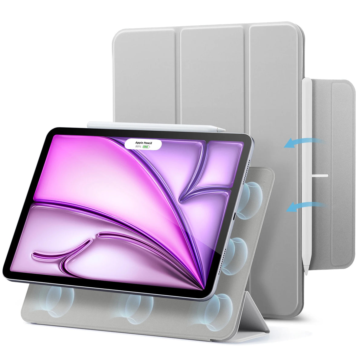 Magnetic Folio Case for iPad Air 11 Inch with Auto Wake/Sleep