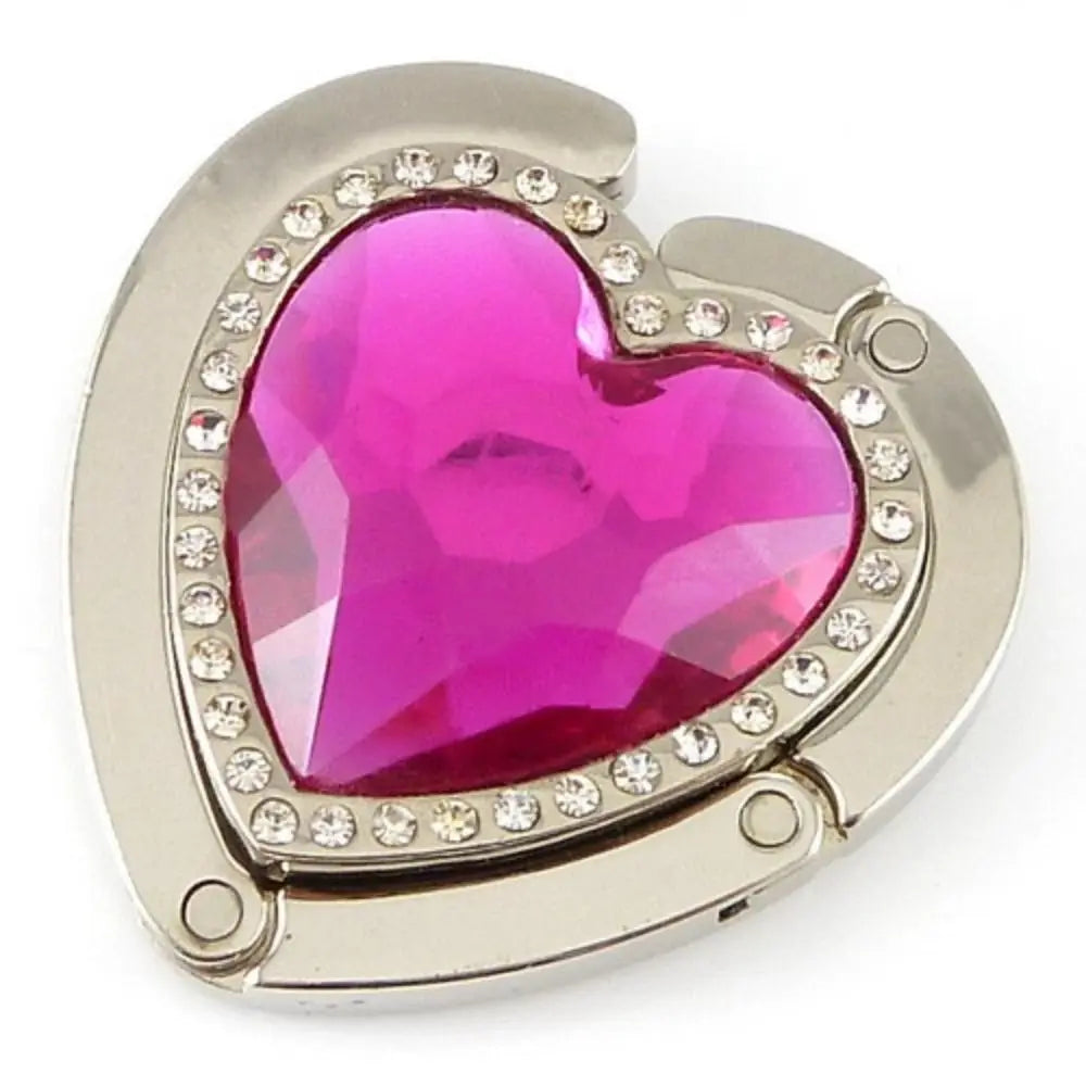 Heart Flower Metal Folding Bag Hook