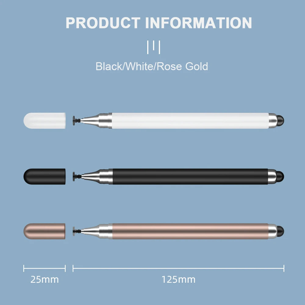 Universal 2-in-1 Stylus Pen for Touch Screens