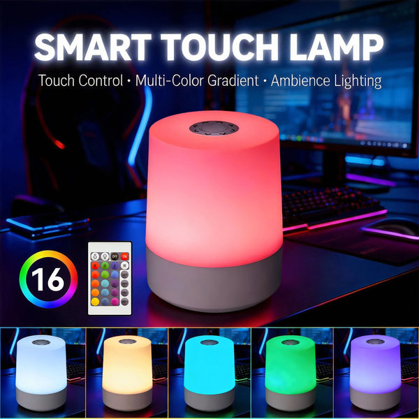 Modern LED Cylinder Night Light with Remote Control