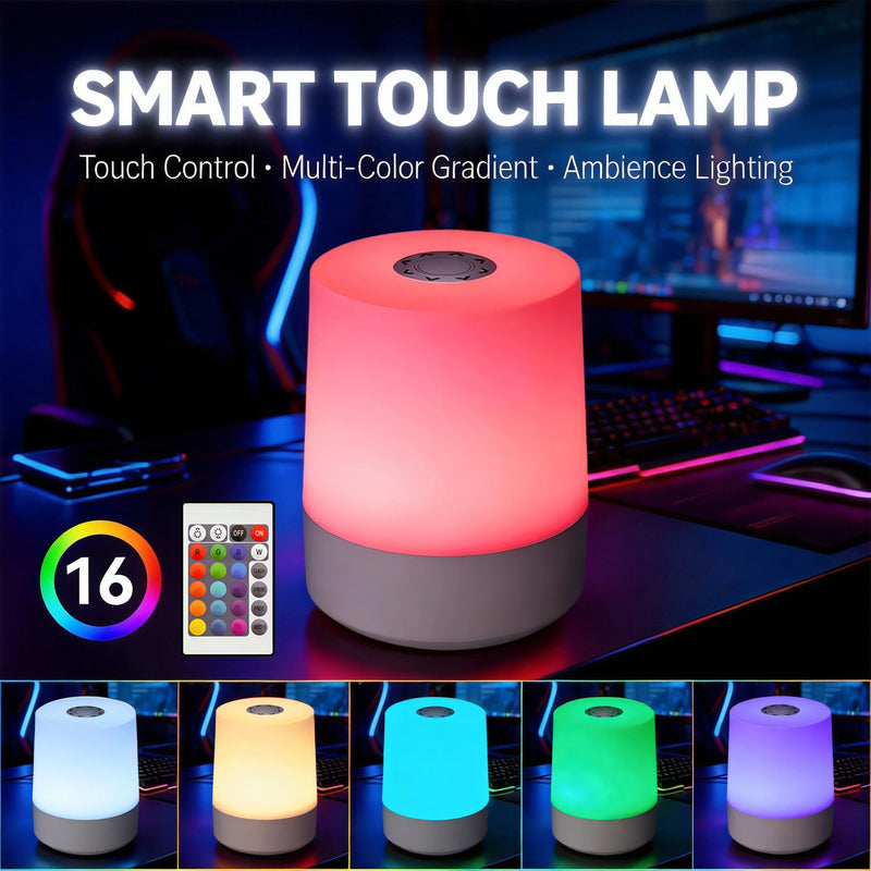 Modern LED Cylinder Night Light with Remote Control
