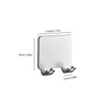 A white aluminum wall-mounted adhesive razor holder with dimensions 4.5cm by 4cm.