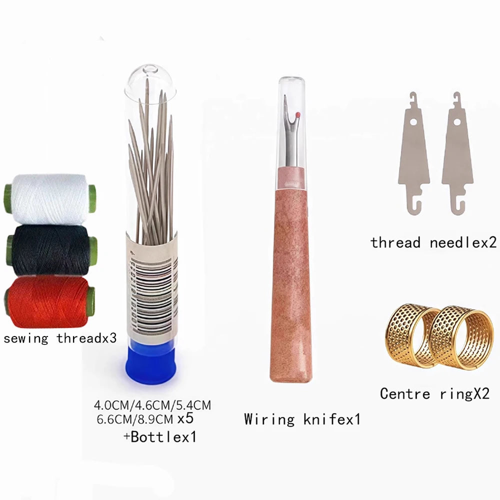 34-Piece Big Eye Sewing Needle Set with Easy-Thread Case