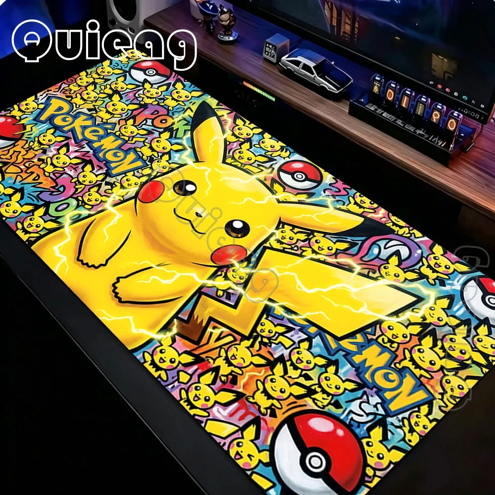 Extra-Large Anime Mouse Pad with Non-Slip Rubber Base