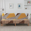 Stretchable Sofa Cover with Geometric Pattern for Futon Seats