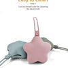 Star Silicone Pacifier Storage Box with Stroller Hanging Strap