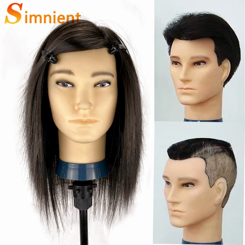 Men's Mannequin Head for Hair Styling Practice