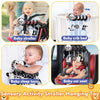 Soft Car Seat & Stroller Toy Set with Mirror, Crinkle, and Squeaky Sounds