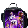 A black backpack featuring a graphic of Kobe Bryant and the text The Last Jedi USA