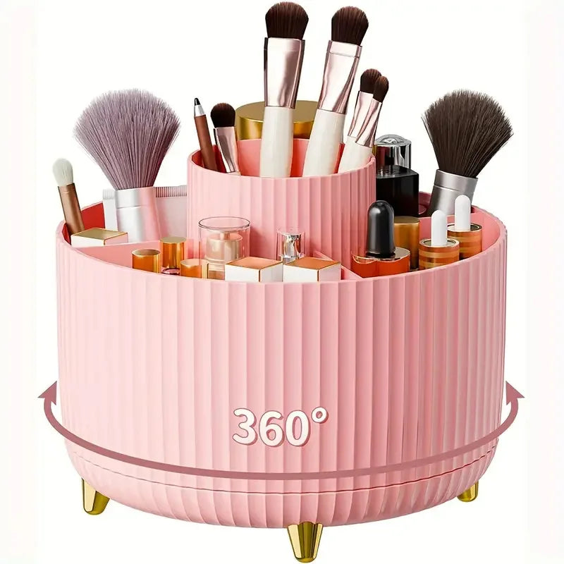 360° Rotating Makeup Brush Holder