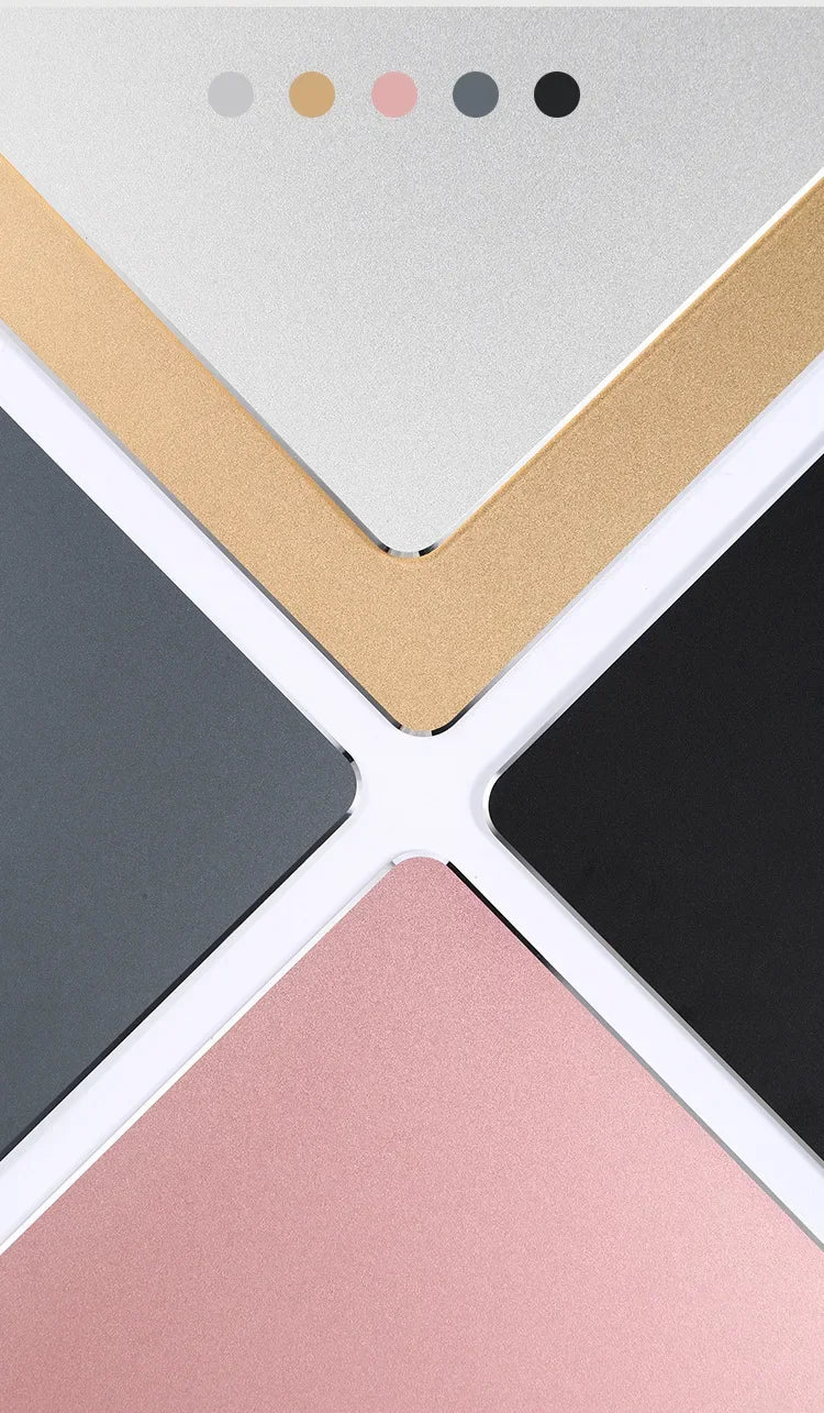 Dual-Sided Aluminum Mouse Pad with Non-Slip Base