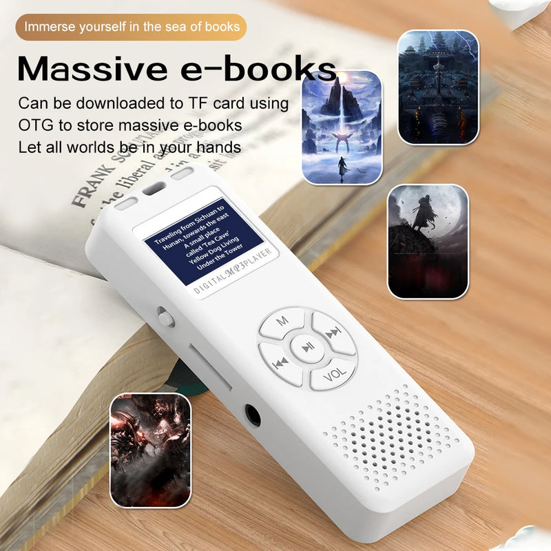 Compact Digital Voice Recorder with FM Radio & Hi-Fi Speaker